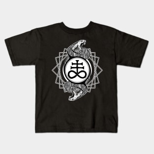 Leviathan cross and serpents Kids T-Shirt